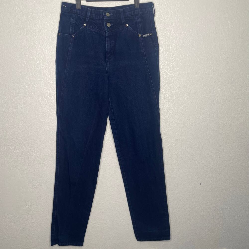 Roughrider by Circle T Womens Size 32 Jeans Vintage Dark Wash Blue High Rise